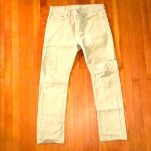 Levi’s 513 Slim Straight tan corduroy W34 L32